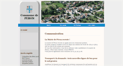 Desktop Screenshot of mairie-peron.com