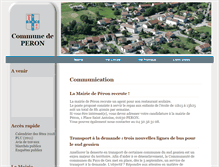Tablet Screenshot of mairie-peron.com